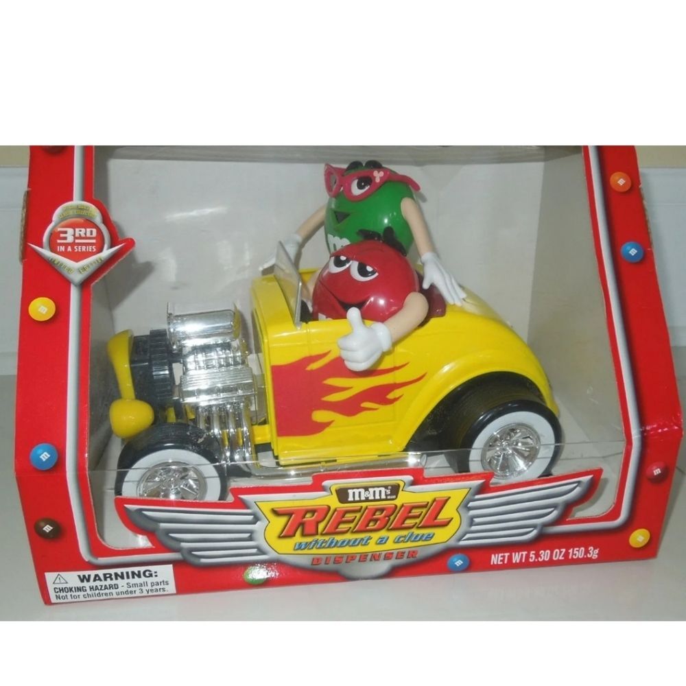 M&M's Rebel Without a Clue Hot Rod Memory Lane Candy Dispenser